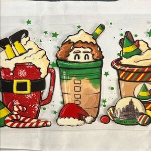 Elf Coffee Cup Decal